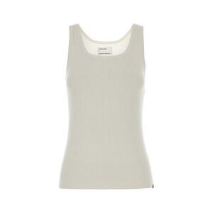 Extreme Cashmere Women White Cotton Blend Claudia Tank Top